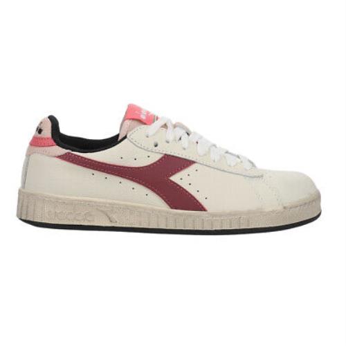 Diadora Game L Low Icona Lace Up Womens Size 8 D Sneakers Casual Shoes 178294-D - Off White, Red