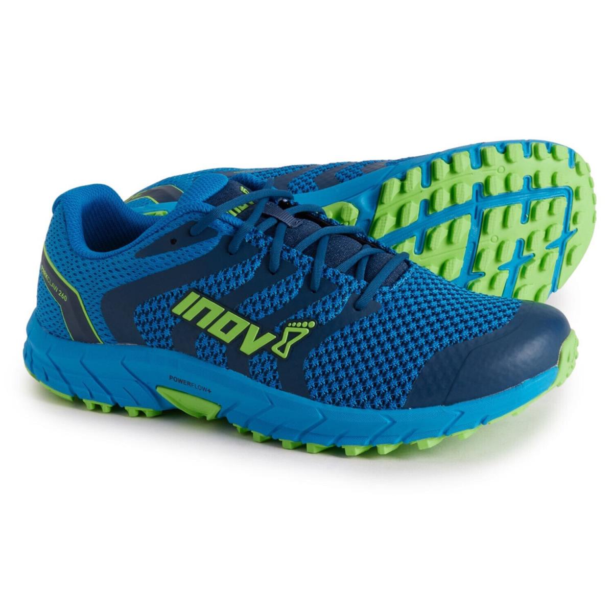Inov-8 Men`s Parkclaw 260 Knit US 14 M Blue Synthetic Mesh Running Shoes