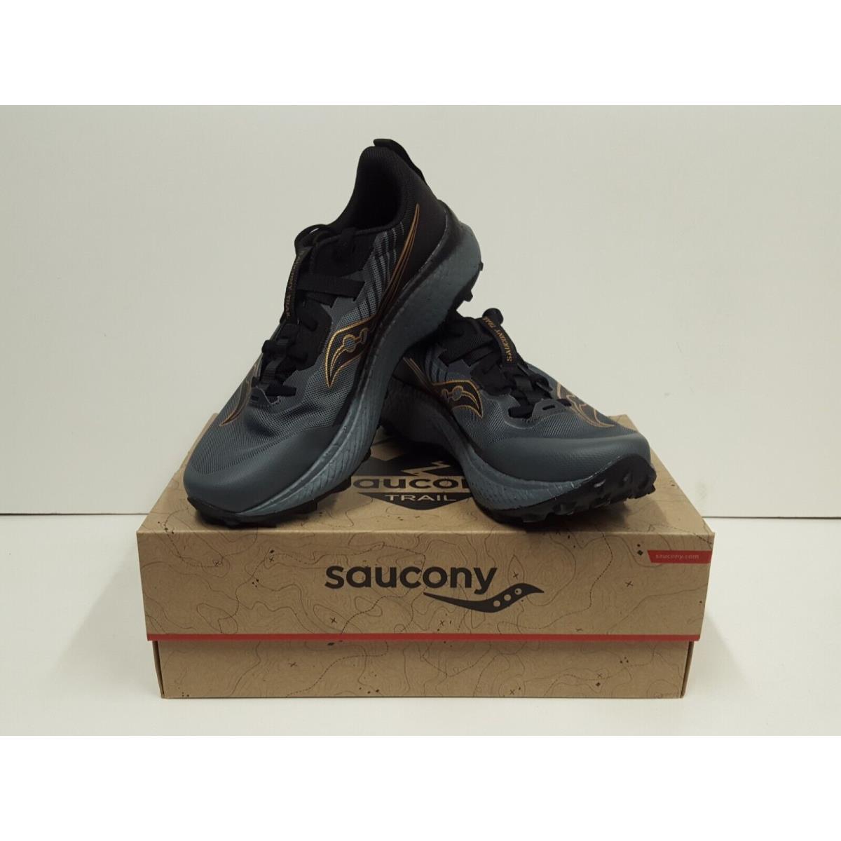 Saucony Endorphin Edge Women`s Running Shoes Black/Goldstruck (10)