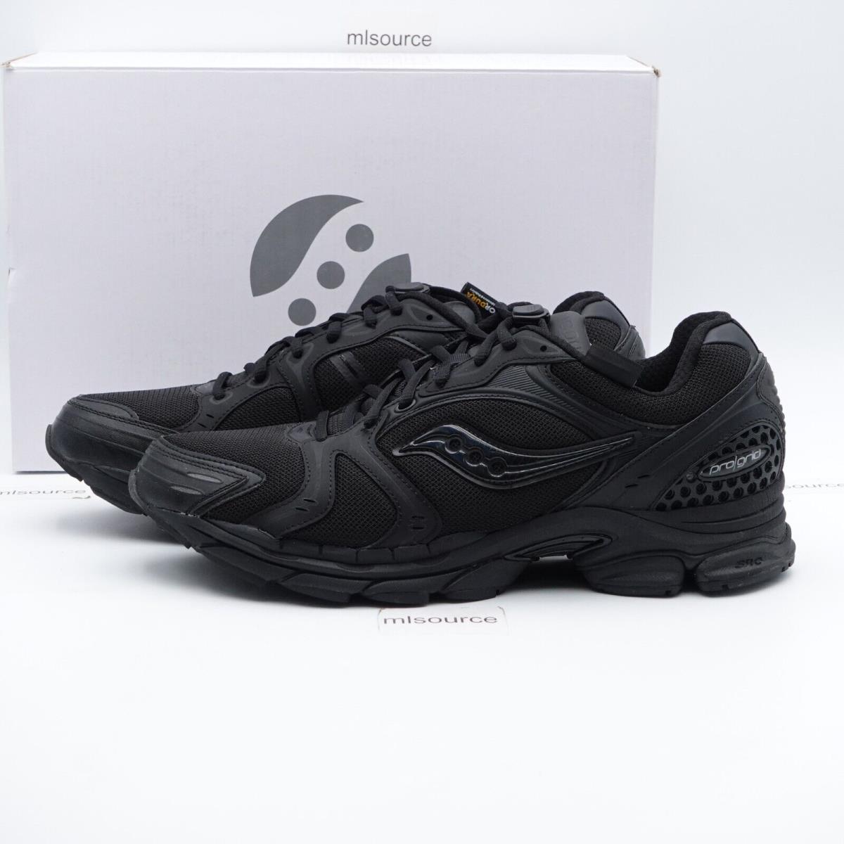 Saucony Men`s Progrid Triumph 4 Sneakers S70758-1 Triple Black