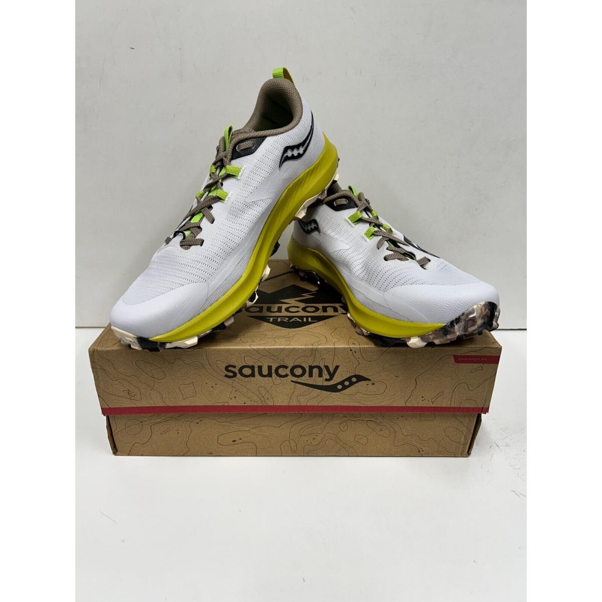 Saucony Peregrine 13 Men`s Running Shoes Fog/Clay (85)