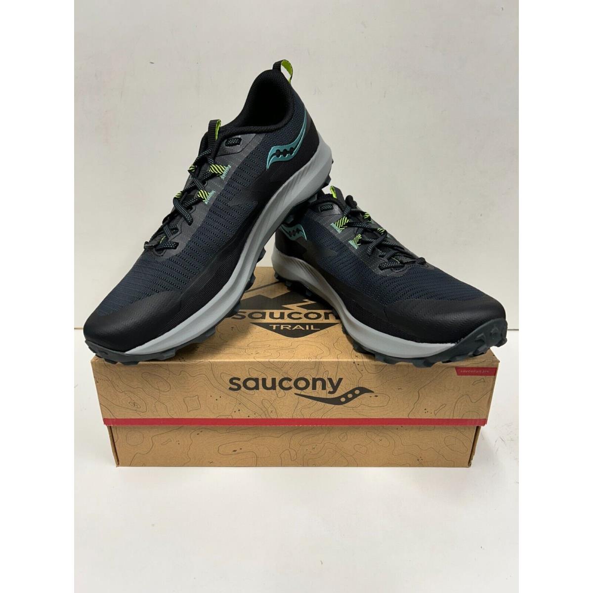Saucony Peregrine 13 Men`s Running Shoes Wood/Fossil (15)
