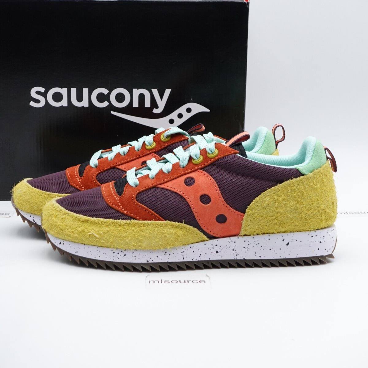 Saucony Men`s Jazz 81 Trailian Pack Sneakers S70745-3 Brown/mustard/coral