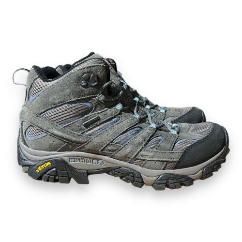 Merrell Womens Moab 2 Mid Waterproof Hiking Shoes Granite Gray J06054 Size 11