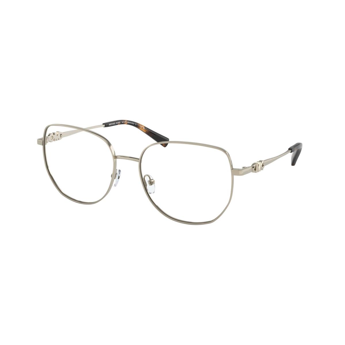 Michael Kors MK3062 1014 Belleville Light Gold Demo Lens 54mm Women`s Eyeglasses