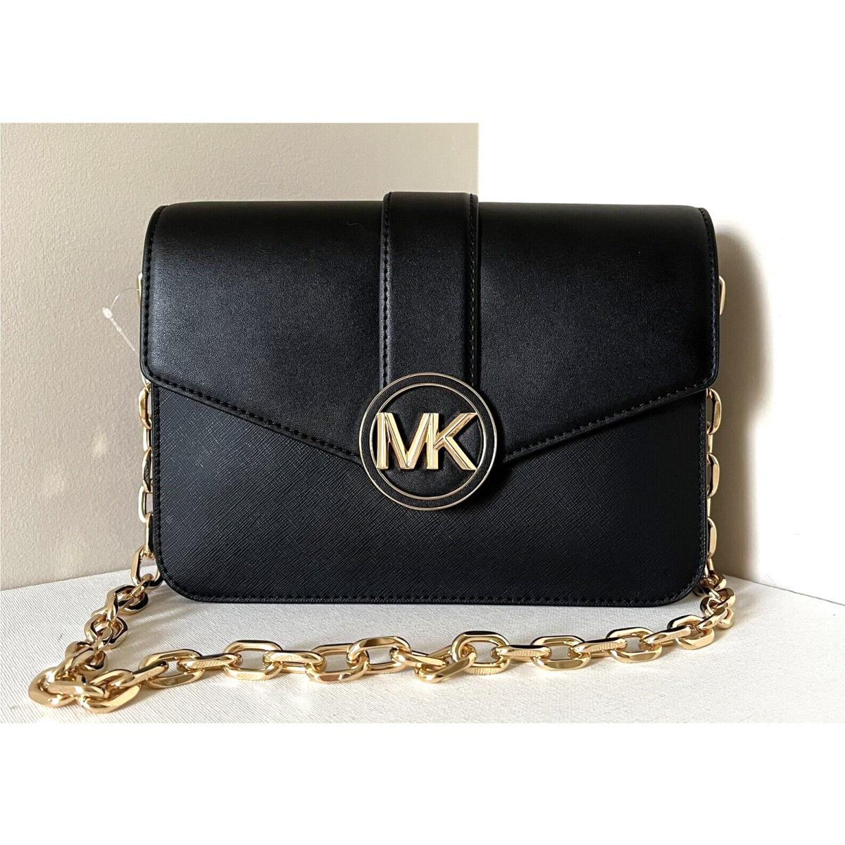 Michael Kors Carmen Medium Convertible Shoulder Bag Black