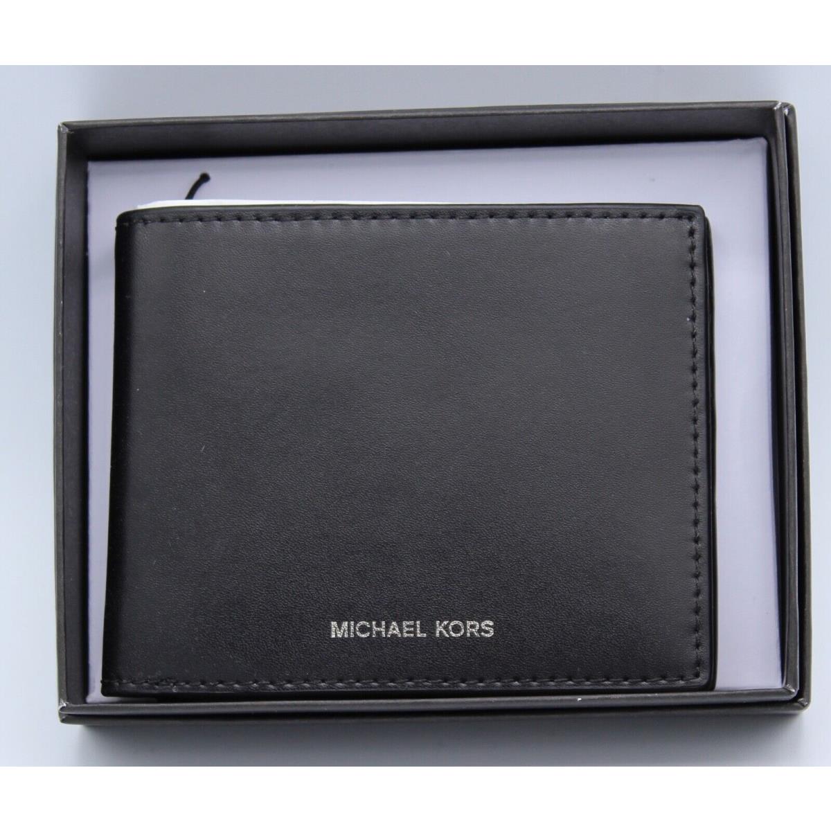 Michael Kors Slim Warren Billfold Black Mens Wallet 86S0LWRF5L