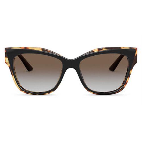 Prada PR 23XS Sunglasses Women Black Cat Eye 53mm