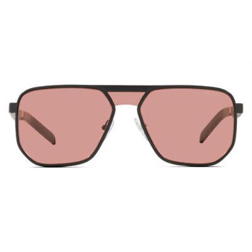 Prada PR 60WS Sunglasses Men Gray Rectangle 58mm