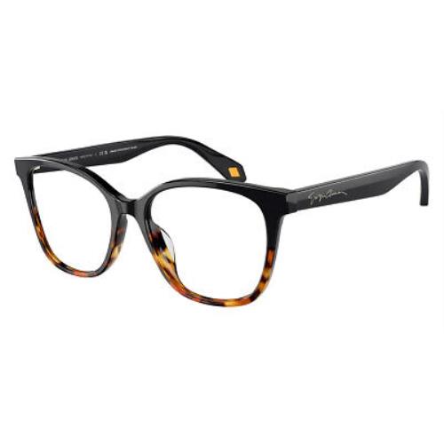 Giorgio Armani AR7246U Eyeglasses Black/yellow Havana 53mm