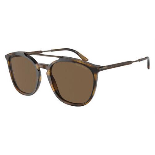 Giorgio Armani AR8198 Sunglasses Striped Brown/matte Bronze / Dark Brown