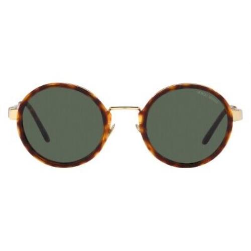 Giorgio Armani AR6133 Sunglasses Pale Gold/tortoise Green 48