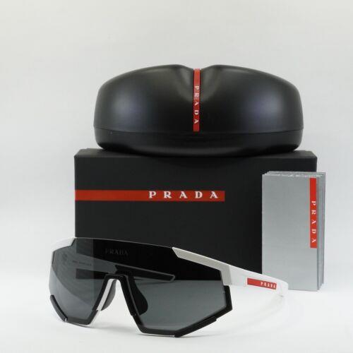 Prada Sport PS04WS TWK06F White Rubber/dark Grey 39-137-130 Sunglasses