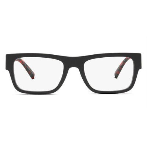 Prada PR 15YV Eyeglasses Men Black Rectangle 54mm