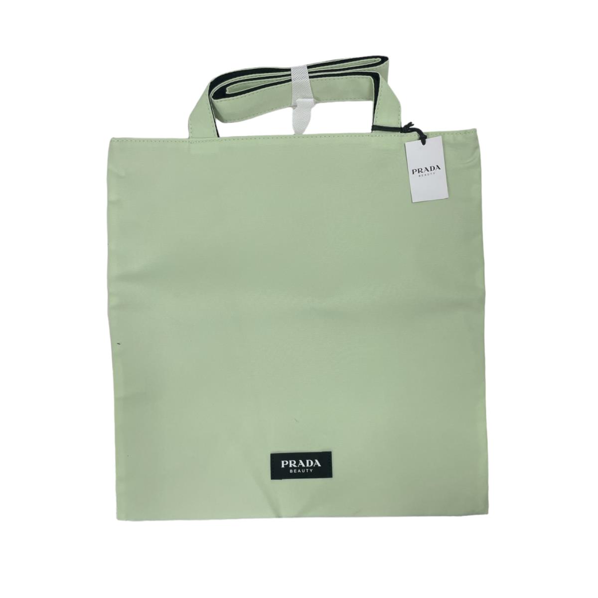 Prada Beauty Shoulder Tote Bag Light Green Recycled Material