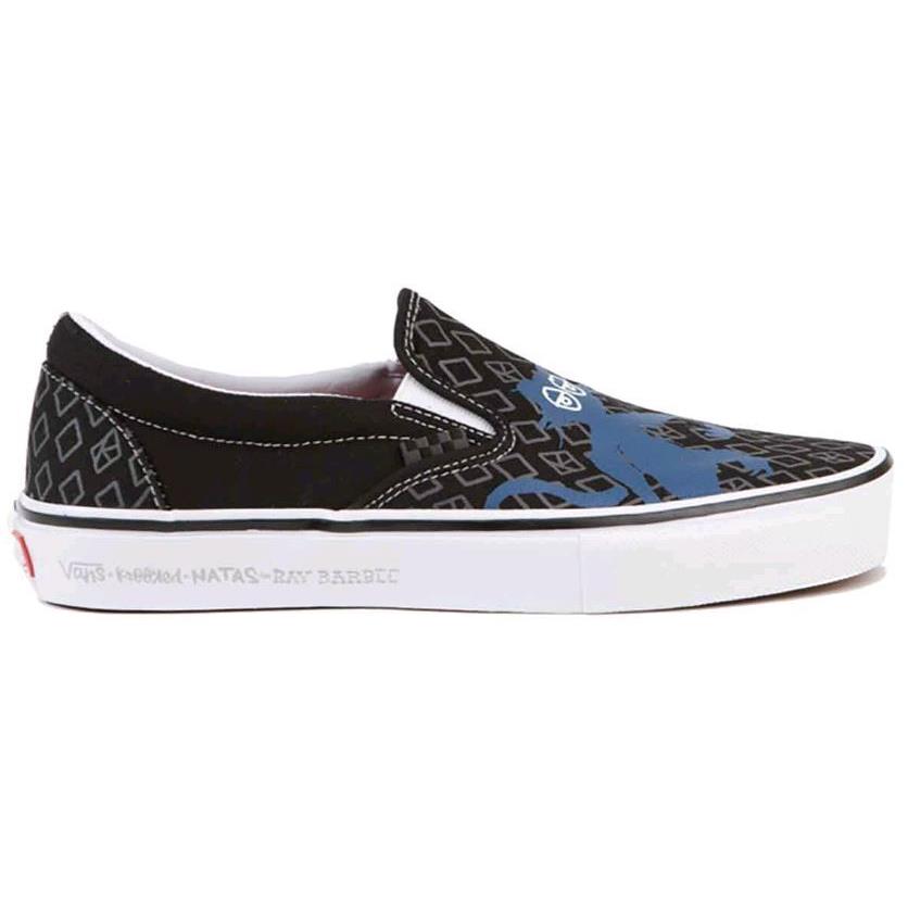 Vans Skate Ray Barbee Krooked By Natas Slip On Pro Shoes - Black/blue