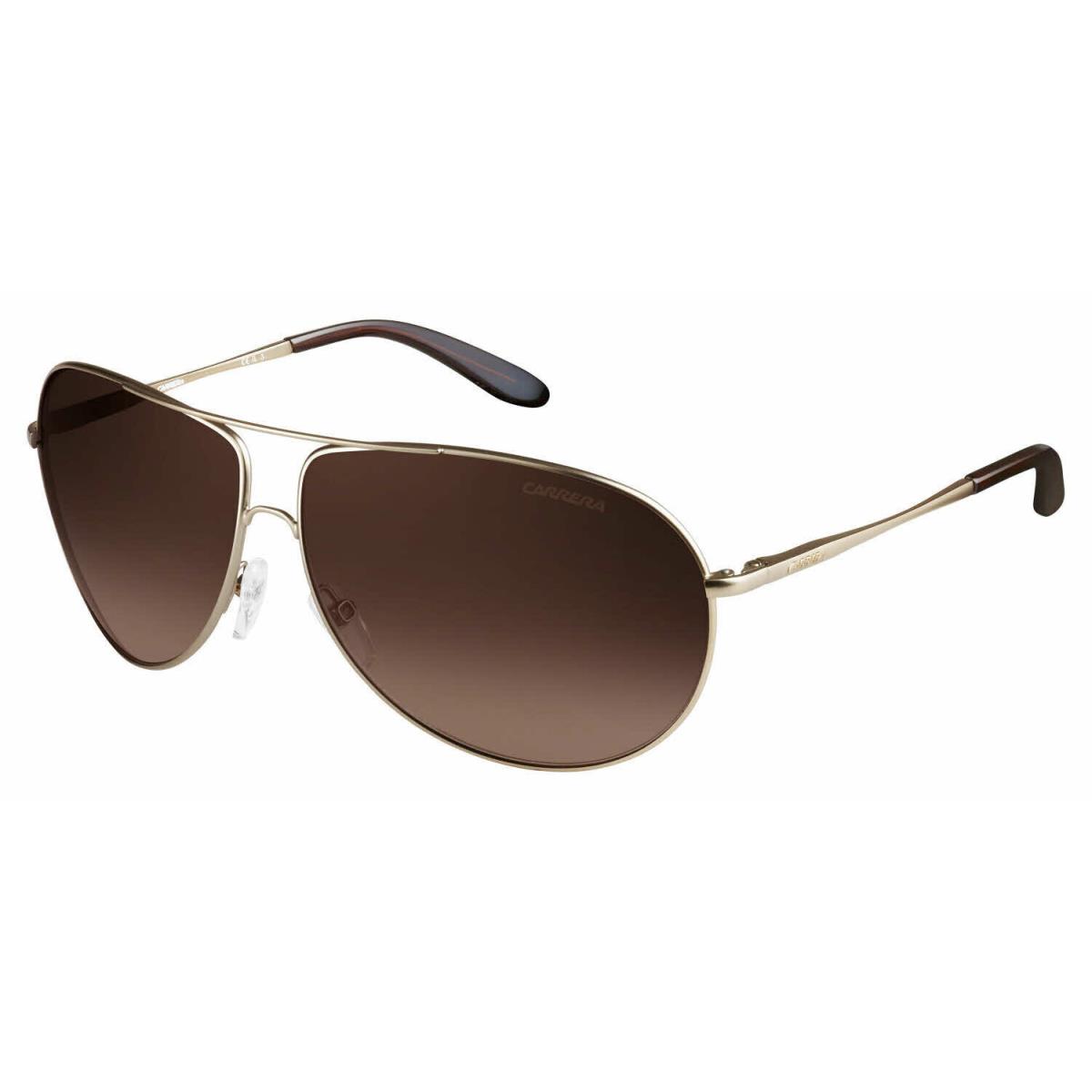 Carrera Gipsy Aoz Matte Gold Brown Gradient Lens 64mm Big Sunglasses