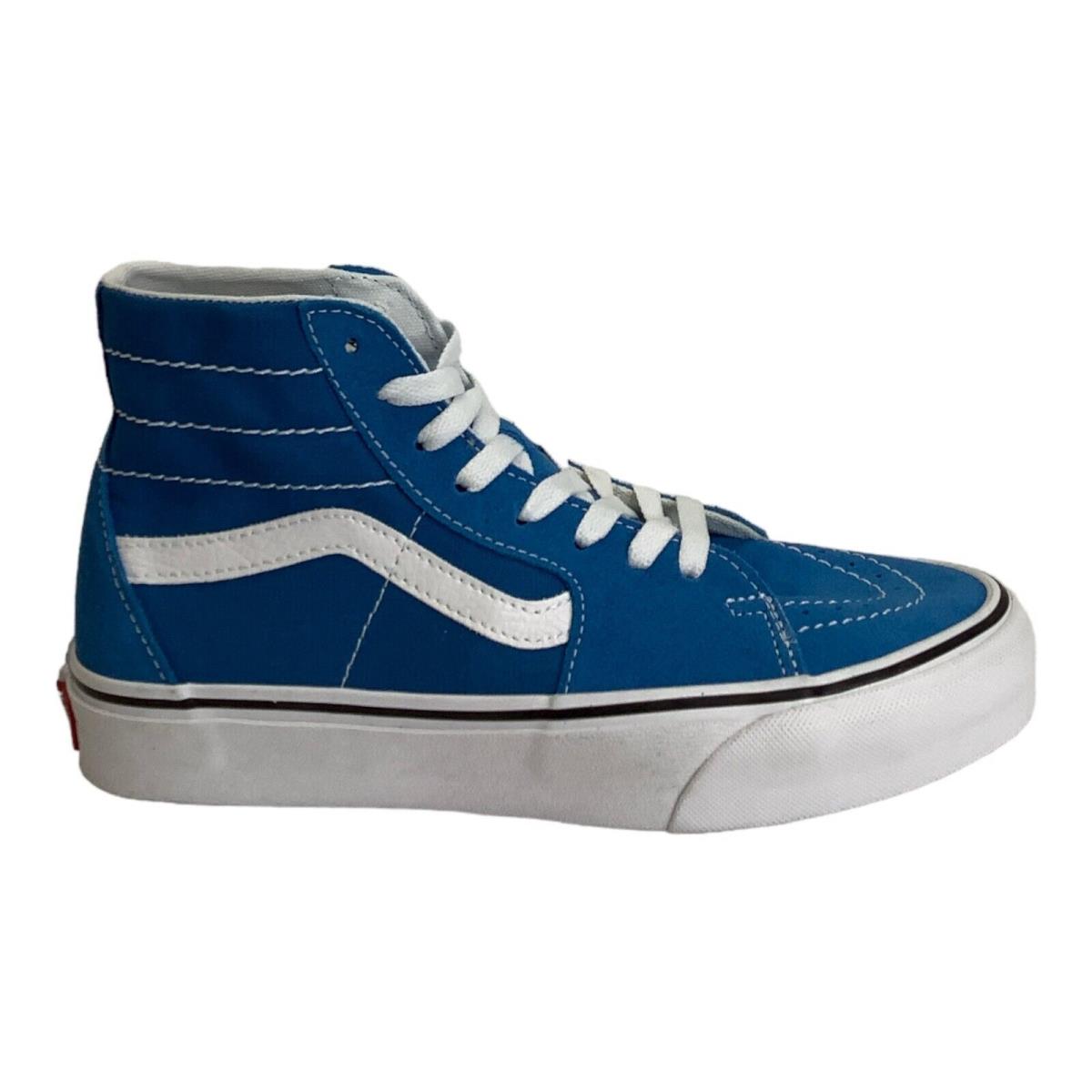 Vans Sk8-Hi Tapered Skating Shoe Color Theory Mediterrania M 7 W 8.5 EU 39 - Blue