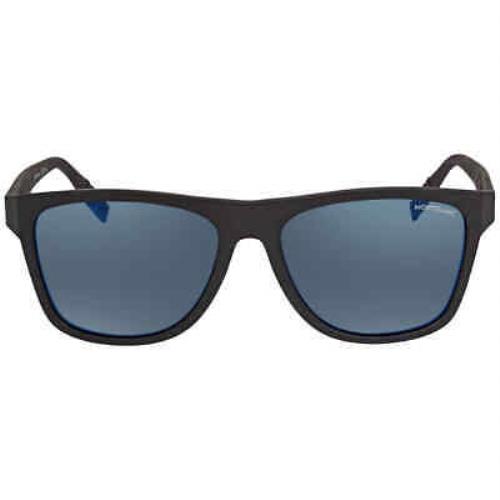 Montblanc Blue Mirror Square Men`s Sunglasses MB0062S 002 56 MB0062S 002 56