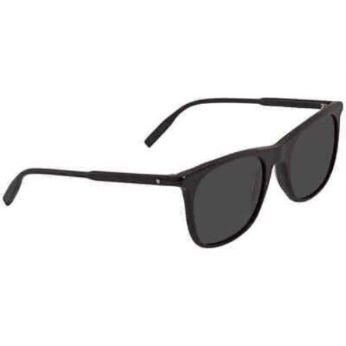 Montblanc Grey Square Men`s Sunglasses MB0008S 001 53 MB0008S 001 53