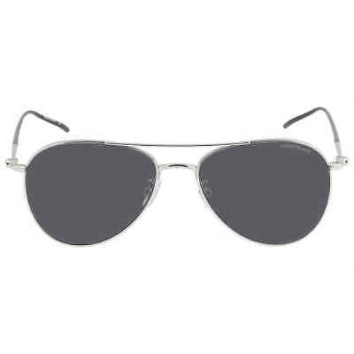 Montblanc Grey Pilot Men`s Sunglasses MB0128S 001 58 MB0128S 001 58