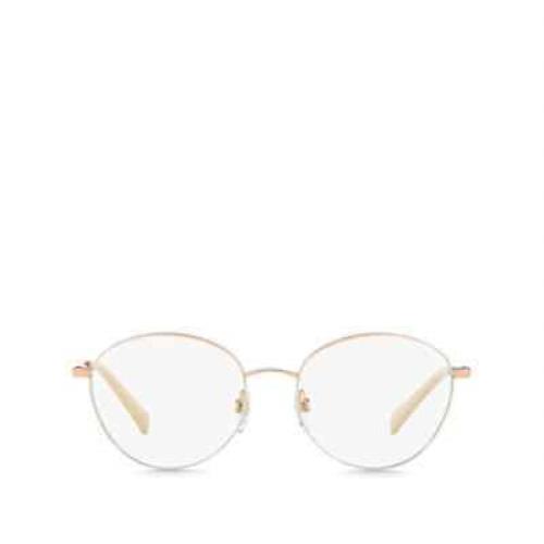 Valentino Women`s Oval Optical Glasses Rose Gold Gray US 53mm