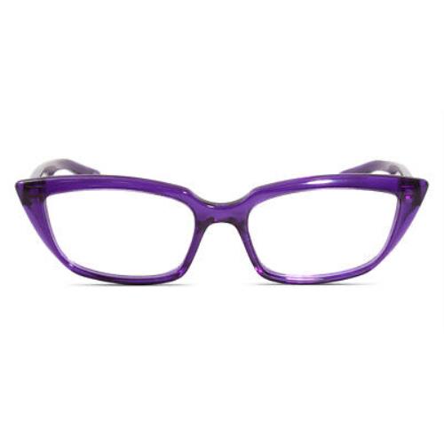 Balenciaga BB0063O Eyeglasses RX Women Violet Cat Eye 52mm