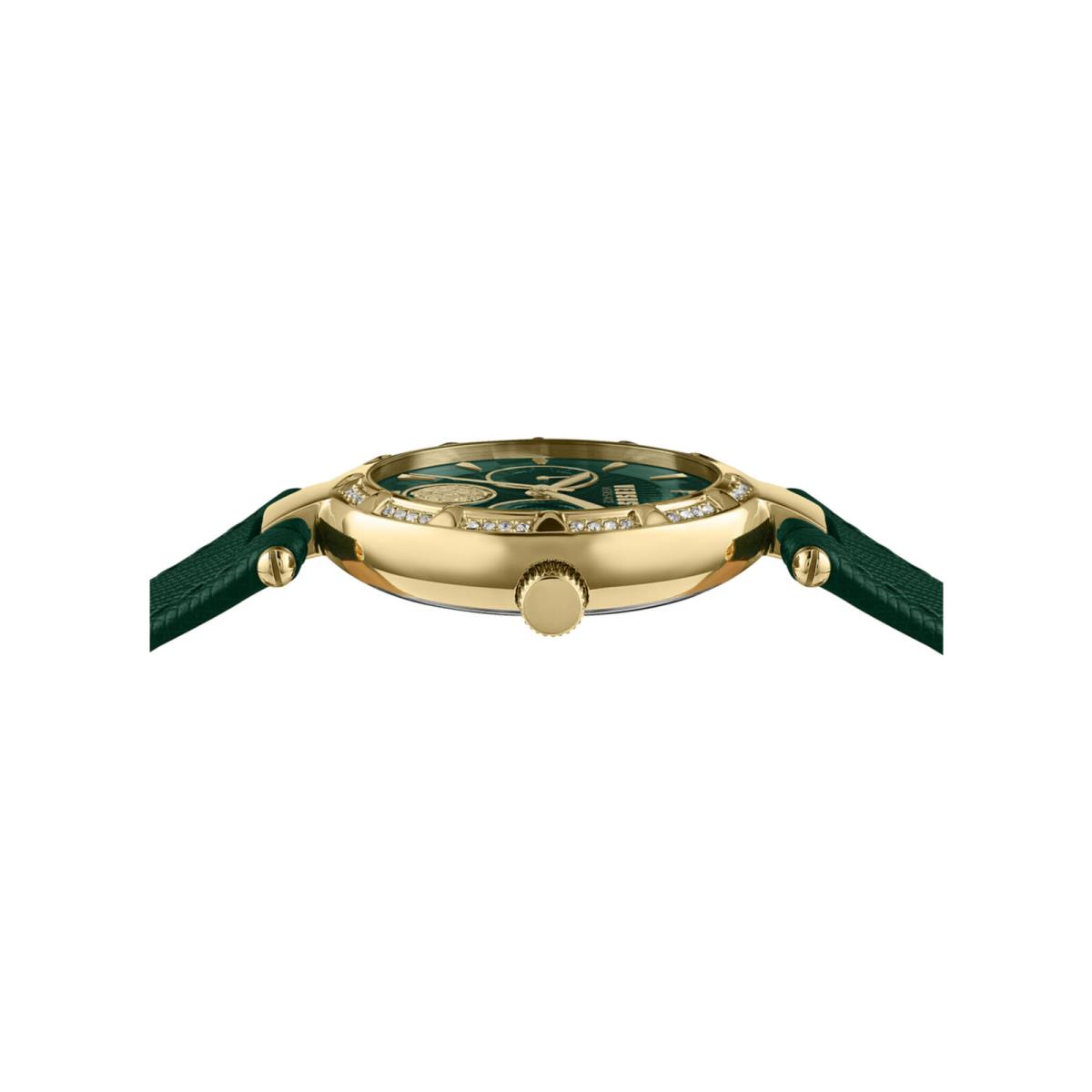 Versus Versace Womens Sertie Green 36mm Strap Fashion Watch