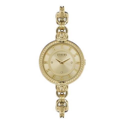 Versus Versace Womens Gold 36mm Bracelet Fashion Watch