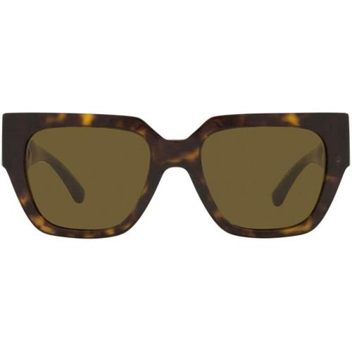 Versace VE 4409F 108/73 Havana Plastic Square Sunglasses Brown Lens