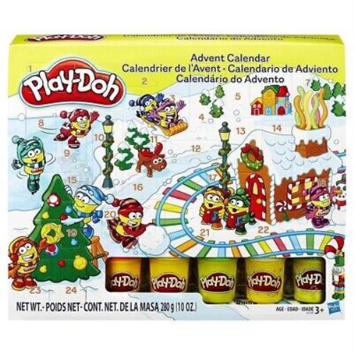 Play-doh Christmas Advent Calendar 5Ct Cans Holiday Modeling Toy Winter Themed