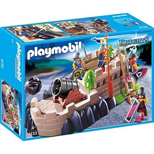Playmobil 4133 Knights Super Set Lion Barbarian Figures Tower Defense Cannon