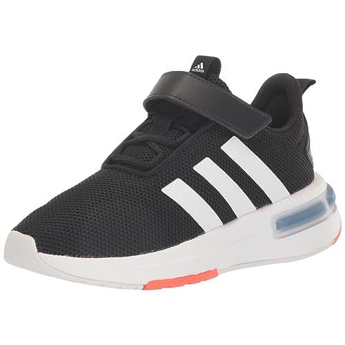 Adidas Unisex-child Racer Tr23 Shoes Sneaker Black/White/Solar Red