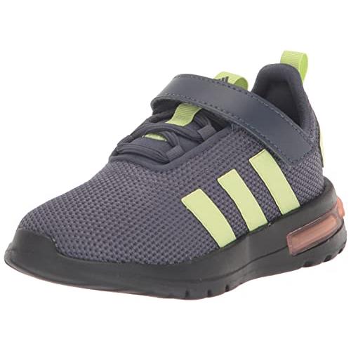 Adidas Unisex-child Racer Tr23 Shoes Sneaker Shadow Navy/Pulse Lime/Core Black