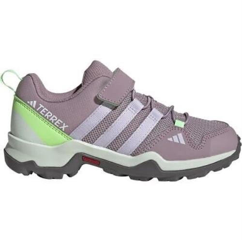 Adidas Terrex AX2R CF Hiking Shoe - Kids` Preloved Fig/silver Dawn/green Spark - Preloved Fig/Silver Dawn/Green Spark