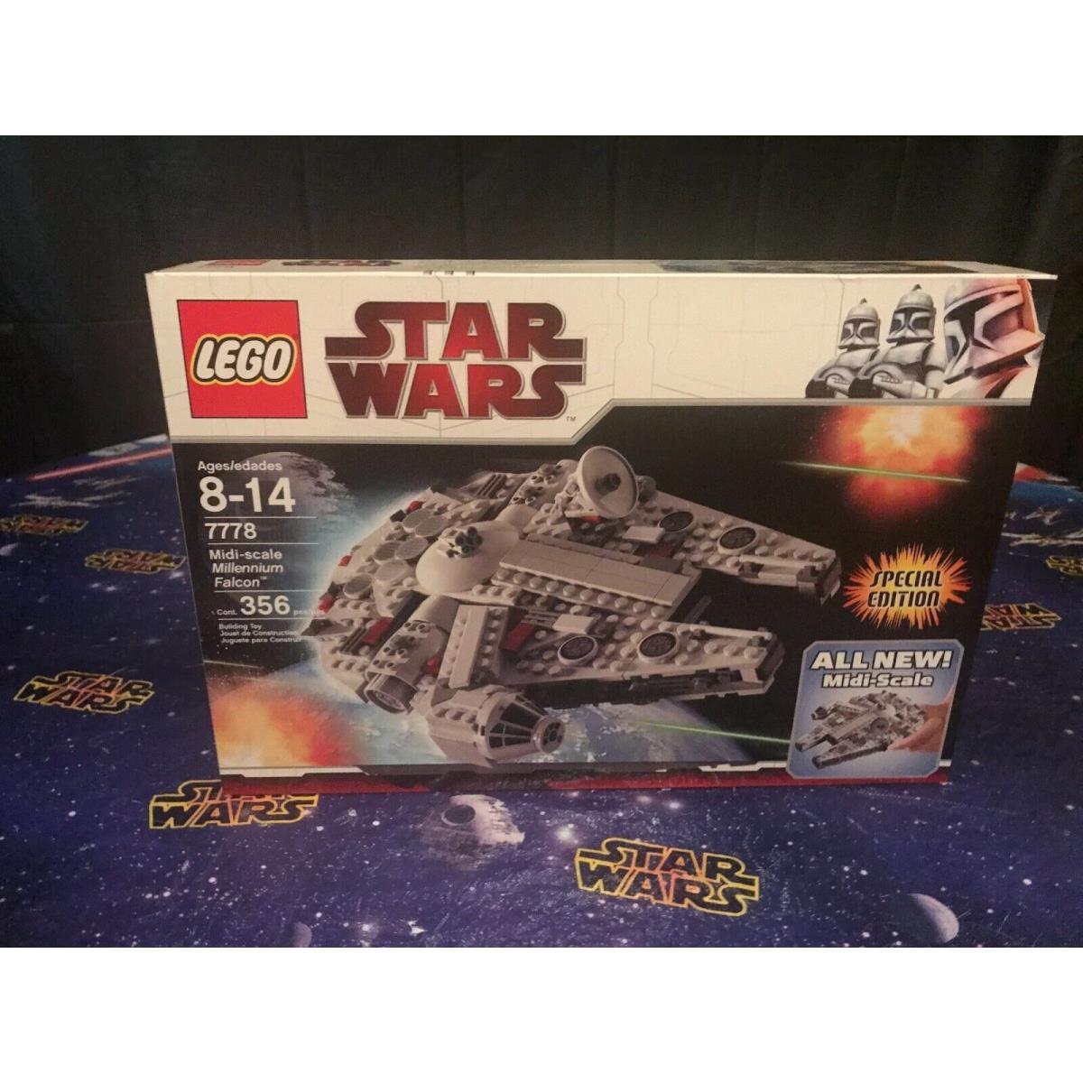Lego Millennium Falcon Mid Scale 7778 Misb 2009 Never Opened Nice