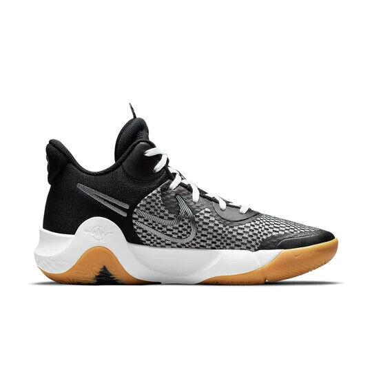 Nike KD Trey 5 IX CW3400-006 Men`s Black Cool Gray White Basketball Shoes XR108 - Black Cool Gray White