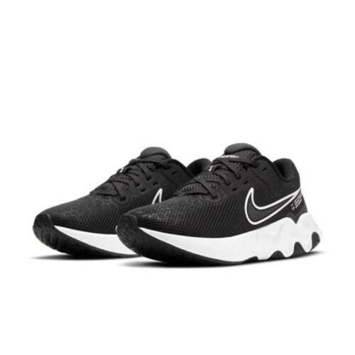 Women Nike Renew Ride 2 Athletic Shoes Black/white-dark Smoke Grey CU3508-004