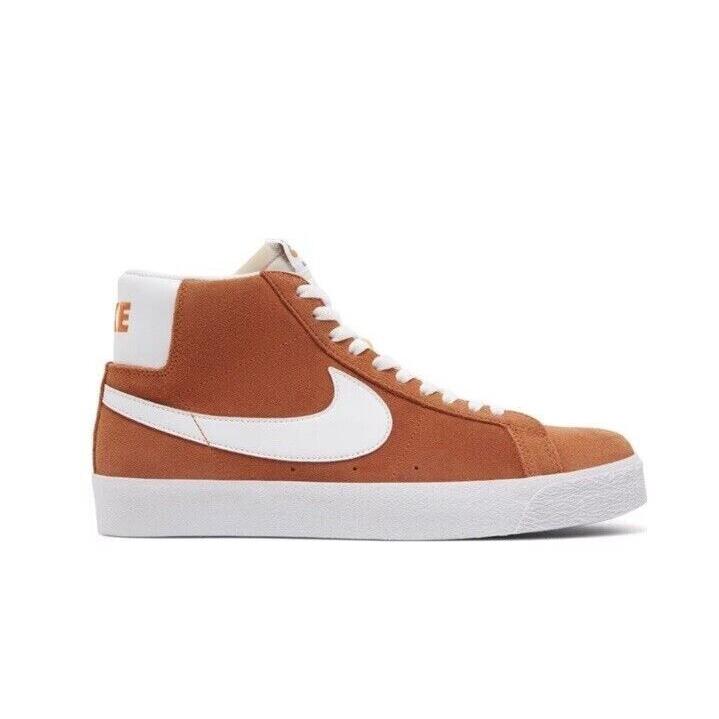 Nike Zoom Blazer SB 864349 800 Mid Safety Orange Skate Shoe 85 - Orange