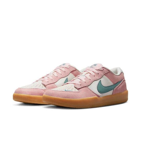 Nike SB Men`s Force 58 `pink Bloom Teal Gum` DV5477-600 Skate Shoes
