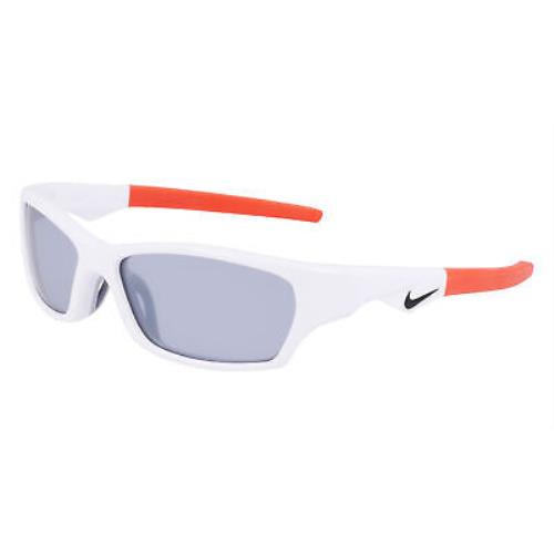 Nike Jolt DZ7378 White Silver Flash 100 Sunglasses