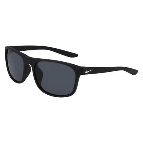 Nike Endure FJ2185 Sunglasses Matte Black/white Dark Gray 59