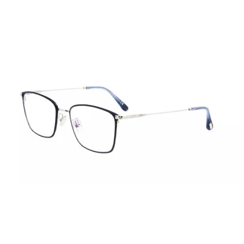 Tom Ford FT5774DB/V 016 55 Silver Eyeglasses Blue Block Lens 55-19-145 Case