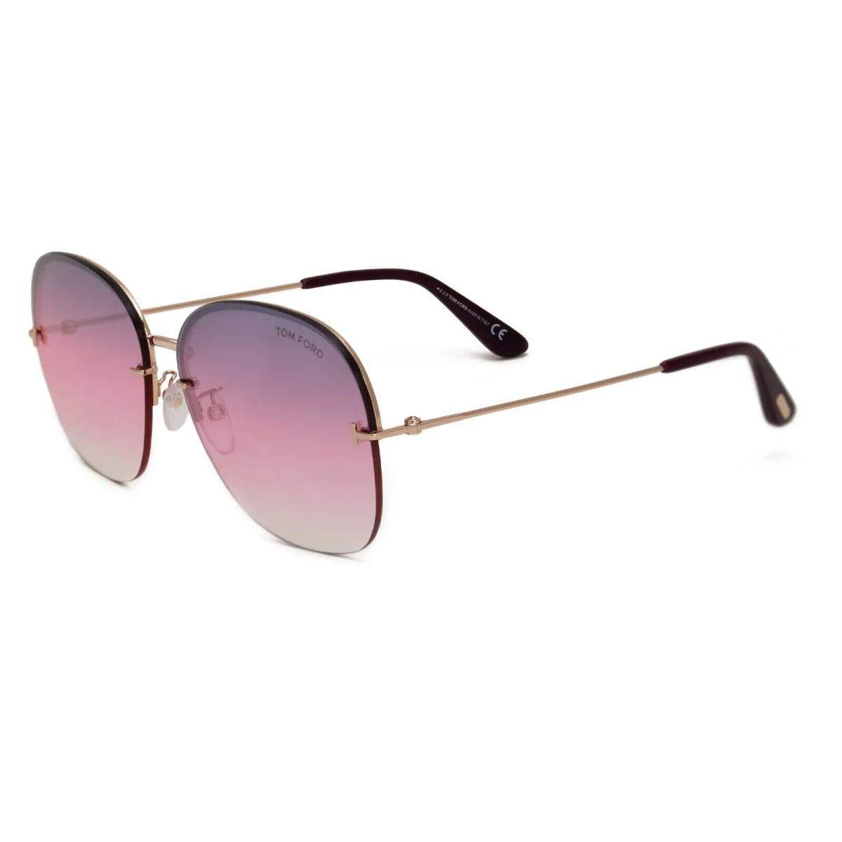 Tom Ford Gold Round Sunglasses FT0764H/S 28Z 62