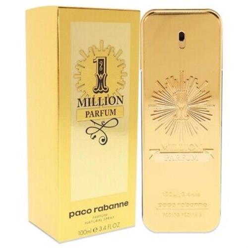 1 Million Parfum Paco Rabanne 3.4 oz / 100 ml Perfume Men Cologne Spray