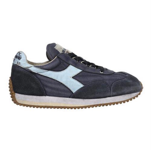 Diadora Equip H Dirty Stone Wash Evo Lace Up Mens Blue Sneakers Casual Shoes 17