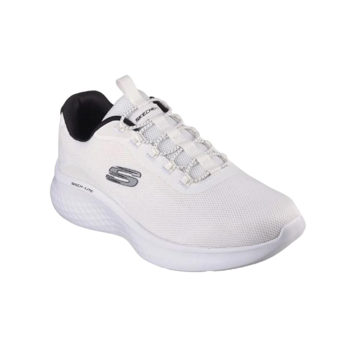 Wide Fit Man Skechers Lite Pro Ledger Shoe 232599W Color White/black