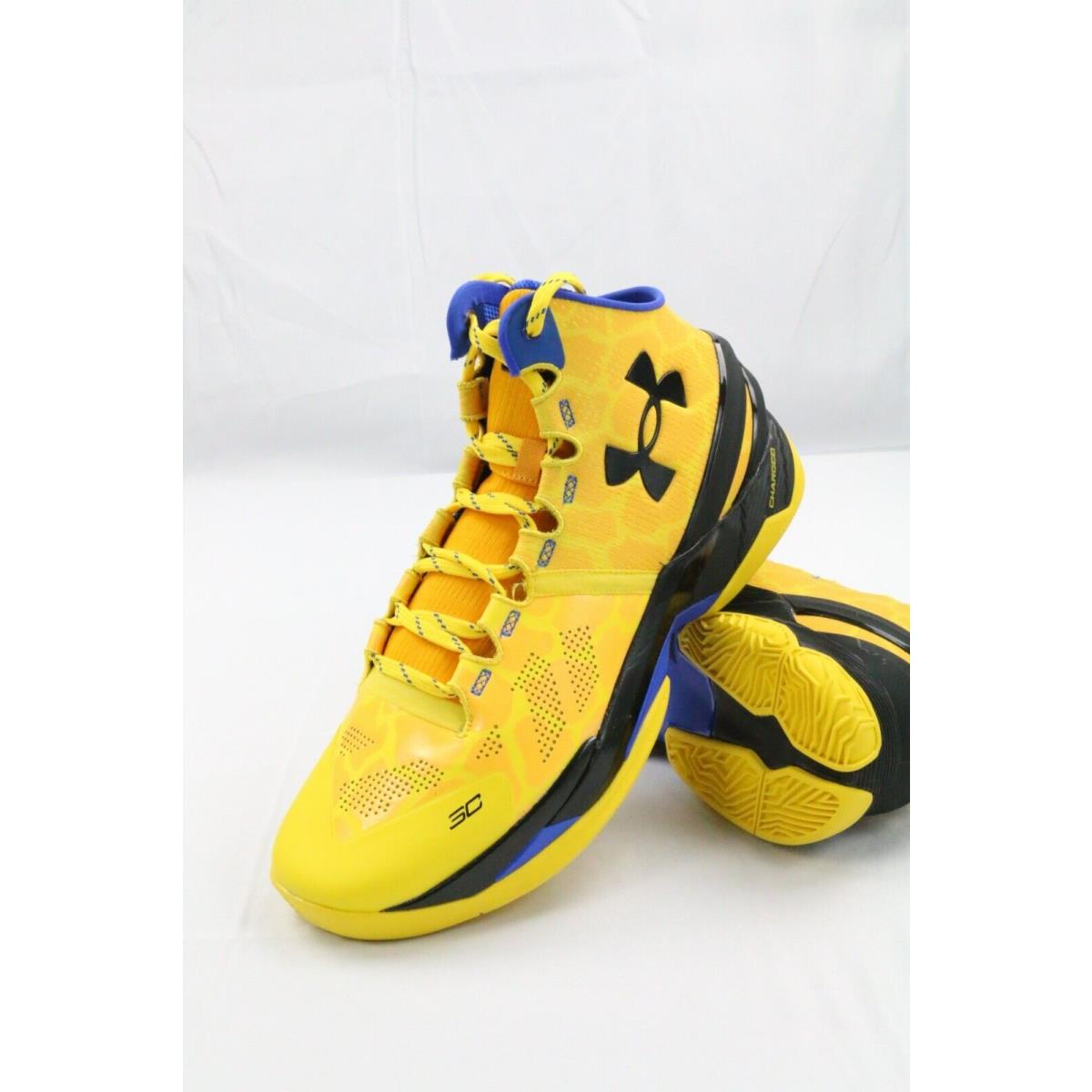 Under Armour Curry 2 Bang Bang Men 10 Women 11.5 3026281-700 No Lid - Gold/ Yellow/ Black