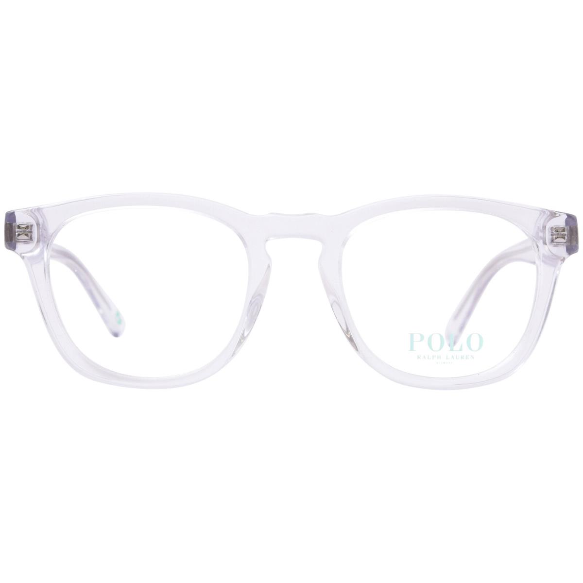 Polo Ralph Lauren PH2258 5331 Eyeglasses Men`s Shiny Crystal Full Rim 49mm - Frame: Clear