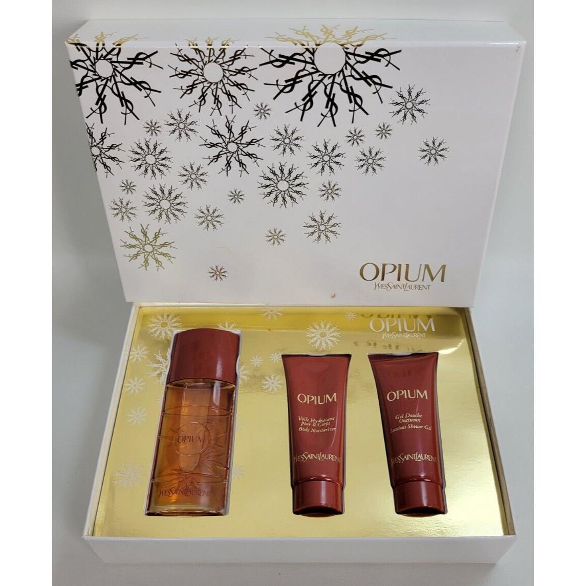 Yves Saint Laurent Ysl Opium Gift Set Eau de Toilette 1.6 Moisturizer Gel